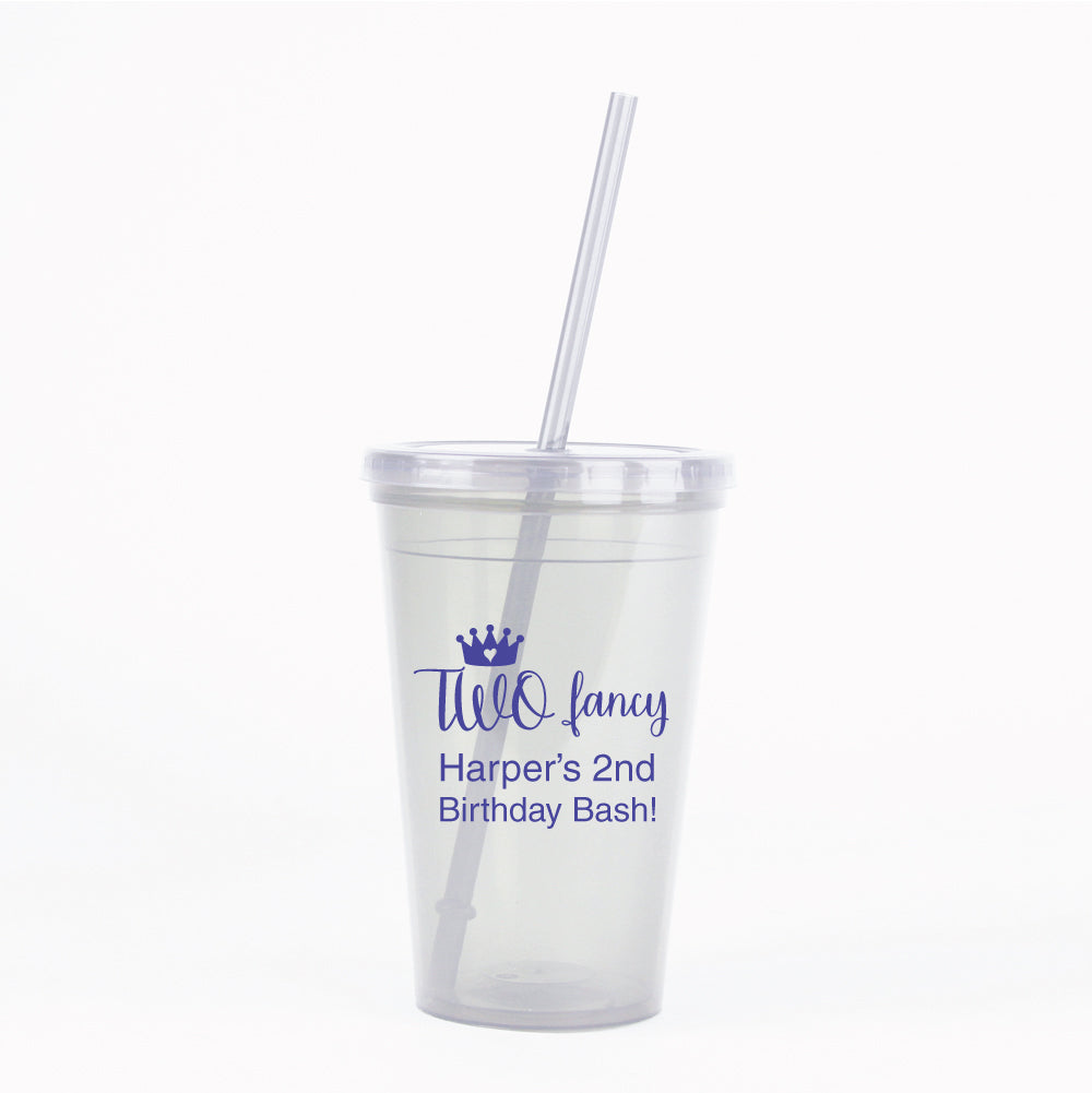 Two Fancy personalized tumbler cups