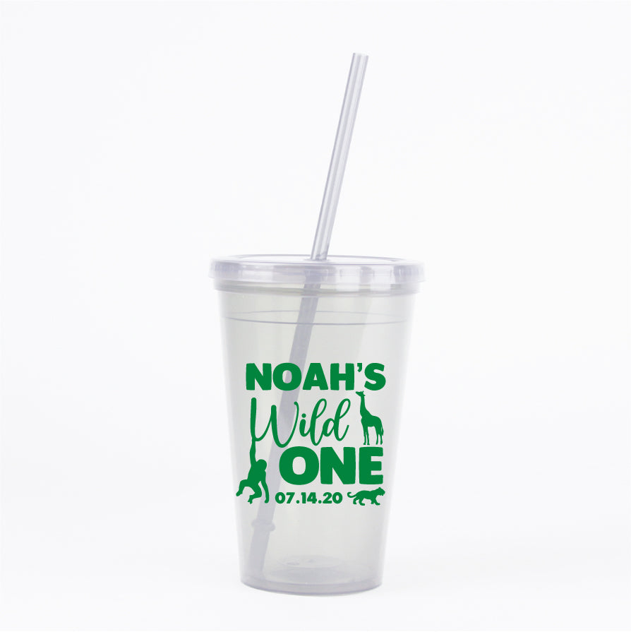 Wild one 1st birthday tumblers