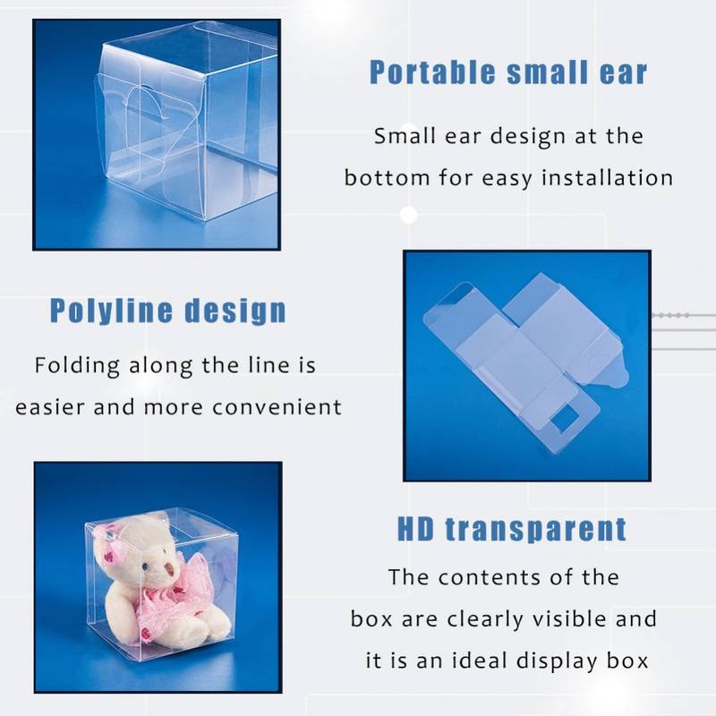 Clear 5x5x5 PVC Plastic Boxes - Great for Chocolate, Candies, Party Favors & More!
