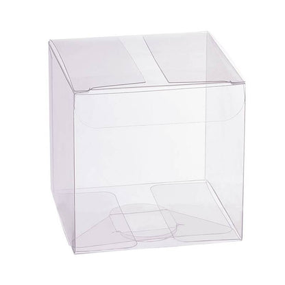 Clear 5x5x5 PVC Plastic Boxes - Great for Chocolate, Candies, Party Favors & More!