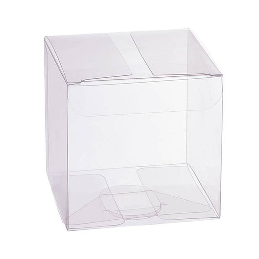 Clear 5x5x5 PVC Plastic Boxes - Great for Chocolate, Candies, Party Favors & More!