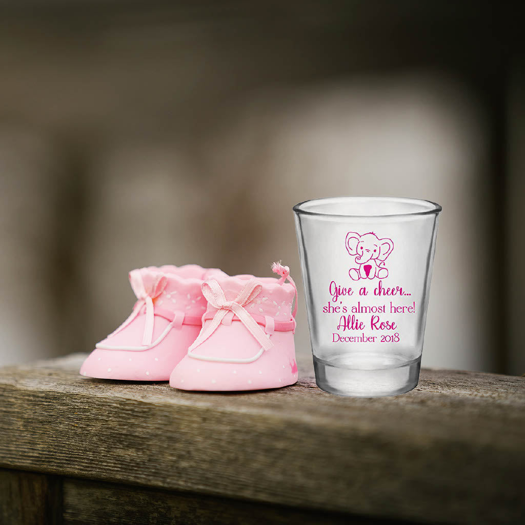 Elephant Baby Shower Shot Glasses