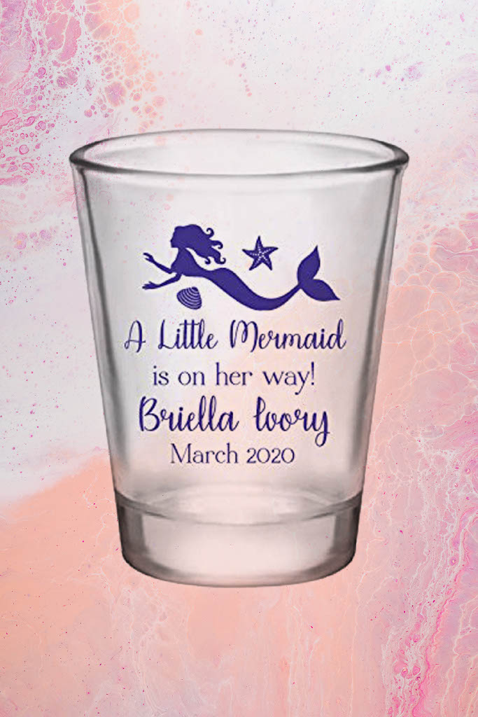 Mermaid Baby Shower Shot Glasses