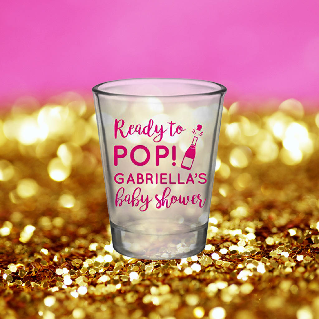 Ready to Pop Baby Shower Shot Glasses