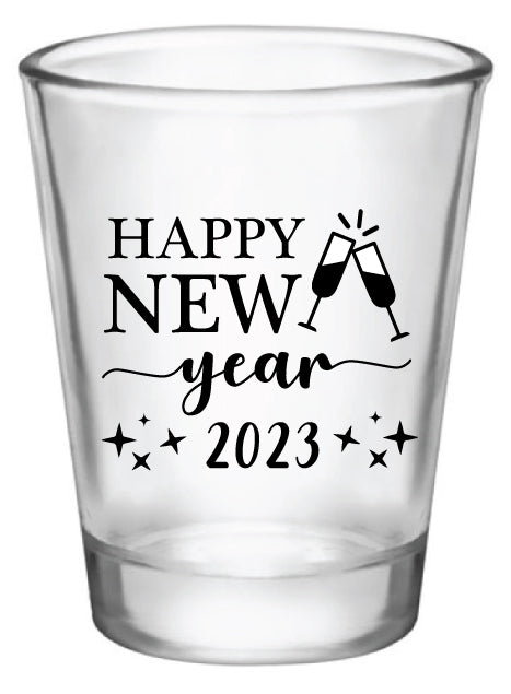 New Years Eve Shot Glasses - Year Can Be Changed!