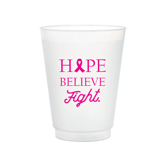 Breast Cancer Awareness Frosted Flex Cups