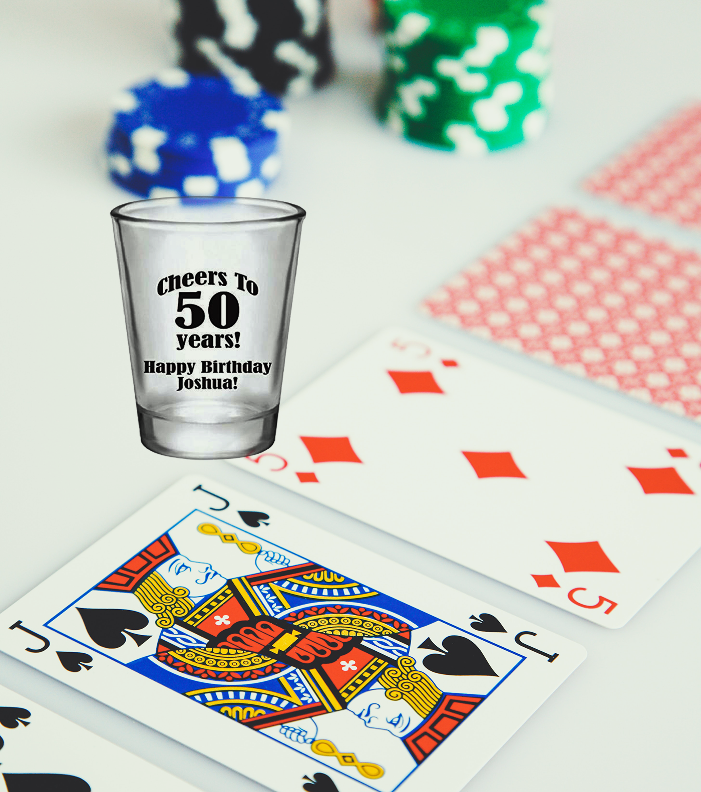 Vasos de chupito divertidos para cumpleaños