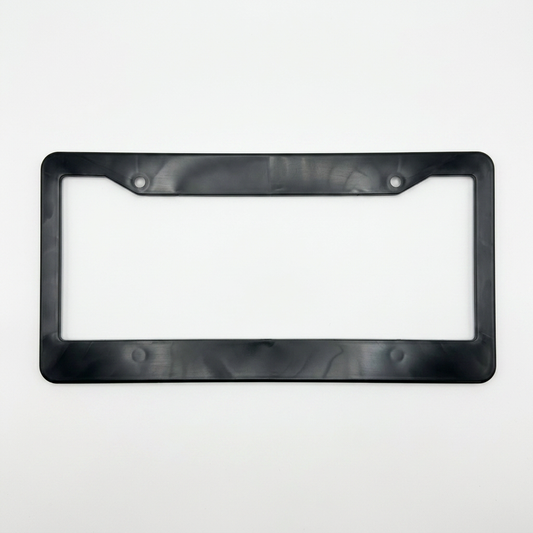Splay Color Defect Black - BLANK License Plate Frames Wholesale Bulk Lot, 100 frames per lot