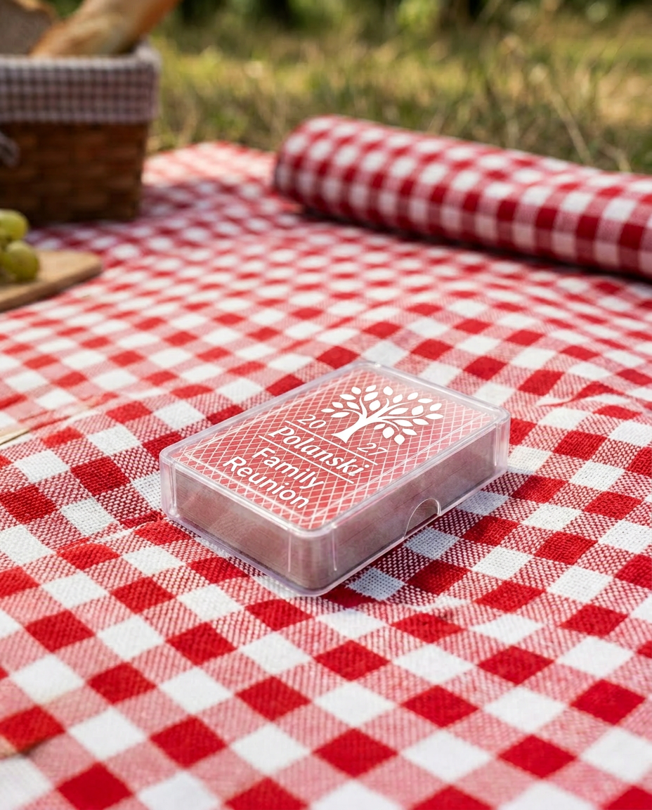 Family Reunion Custom Personalized Playing Card Case, Playing Cards Included