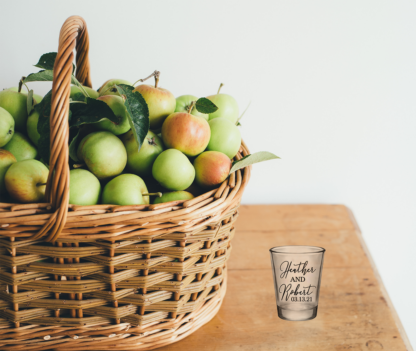 Wedding shot glasses- name and date
