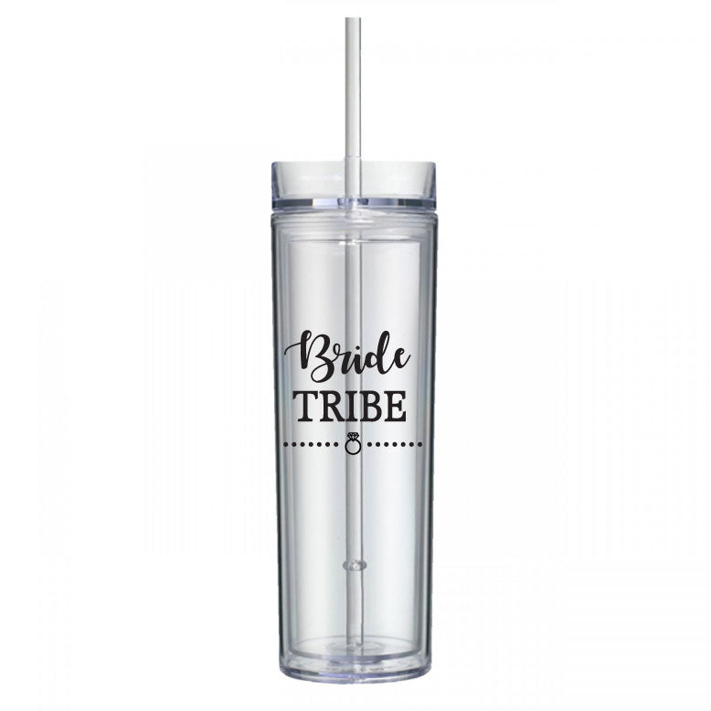 CLOSEOUT SALE- SET OF 6 Bride Tribe Tumblers