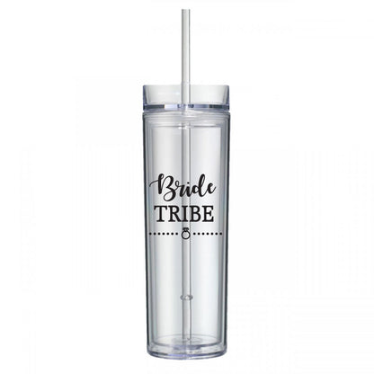 CLOSEOUT SALE- SET OF 6 Bride Tribe Tumblers