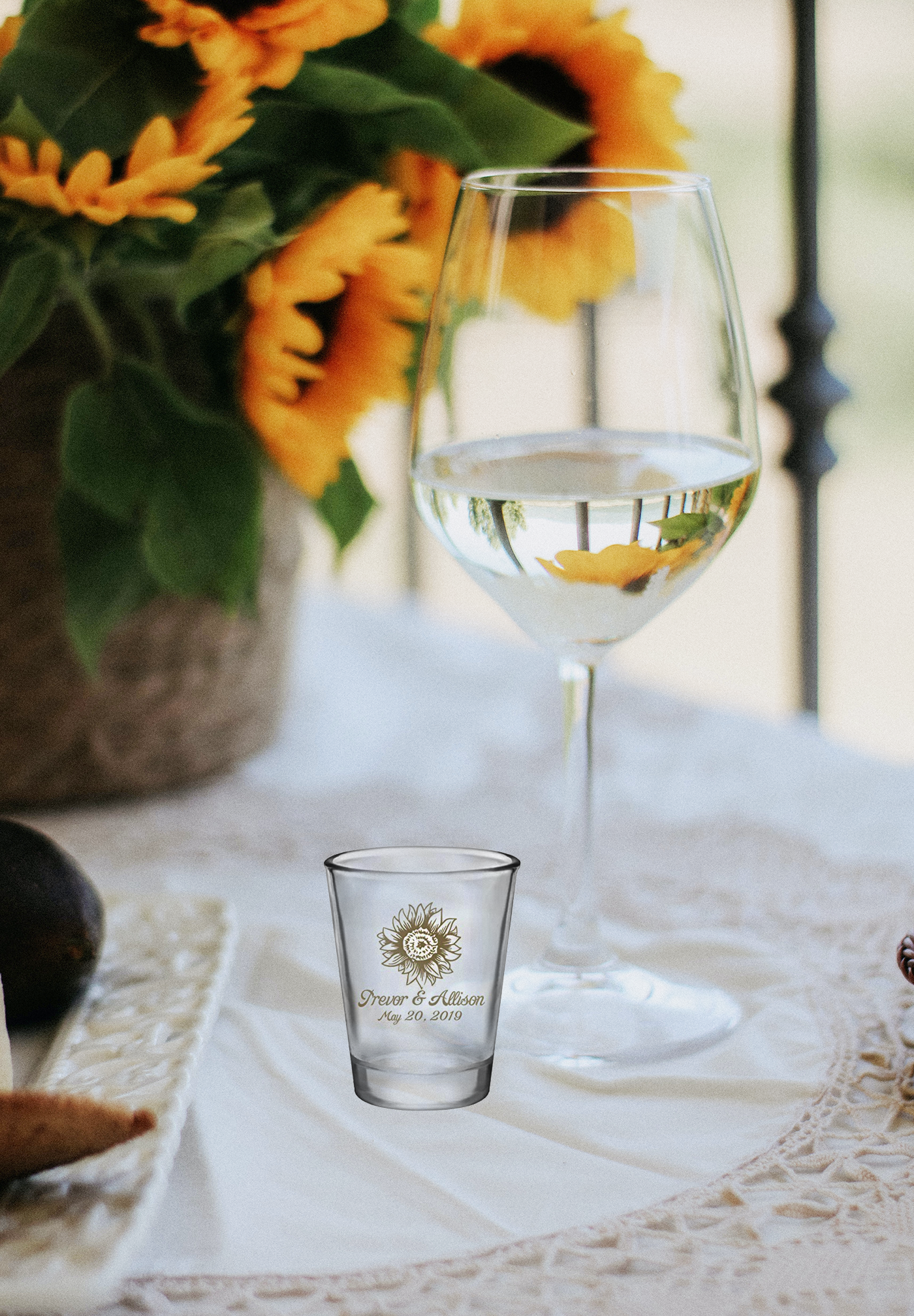 Sunflower Shot Glasses