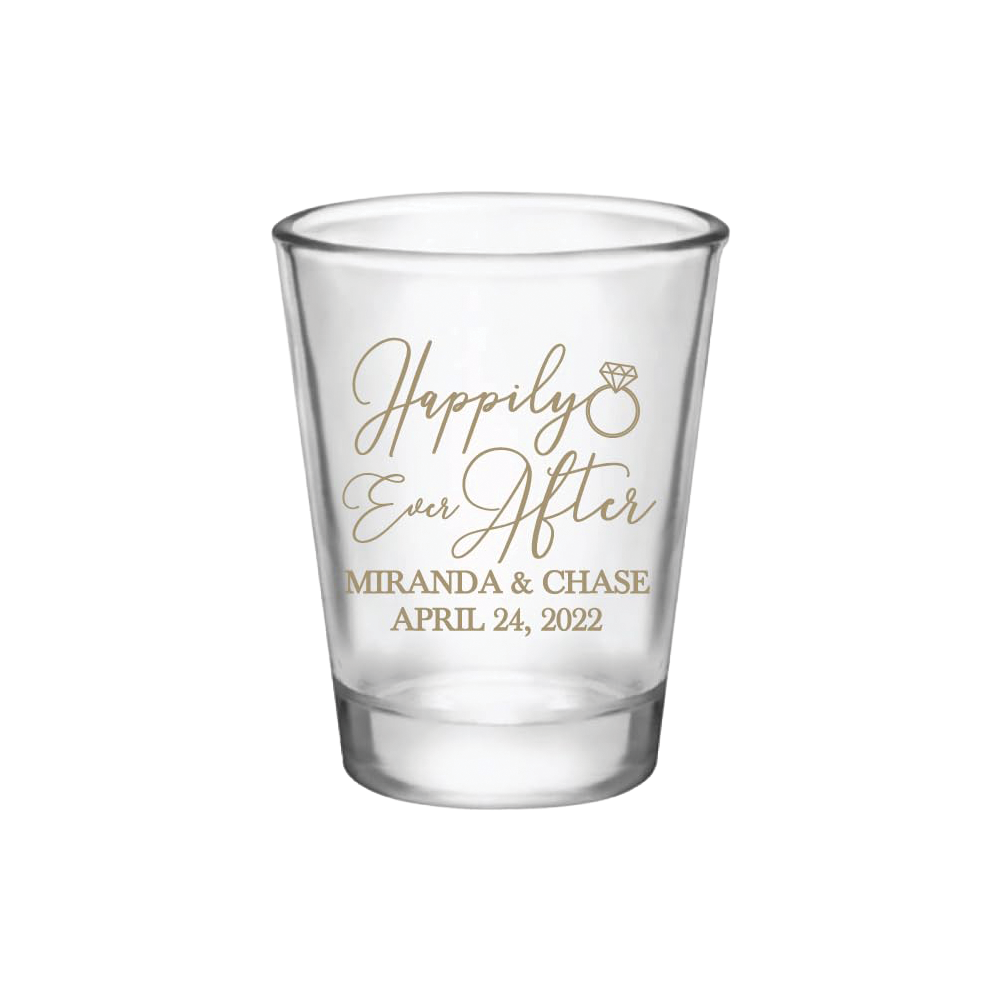 Happily Ever After- Wedding Shot Glasses