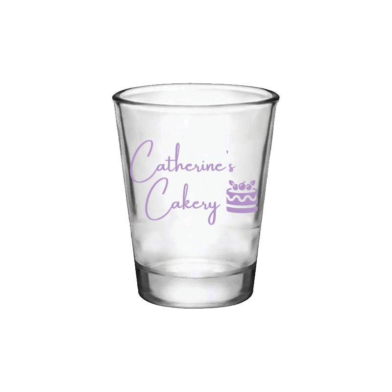 Vasos de chupito transparentes de 1,75 oz impresos con su logotipo/diseño