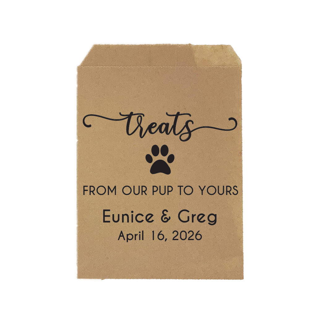 Dog Treats favor bags