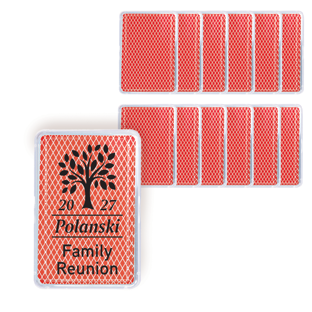 Family Reunion Custom Personalized Playing Card Case, Playing Cards Included