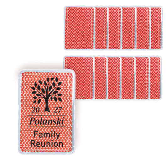 Family Reunion Custom Personalized Playing Card Case, Playing Cards Included