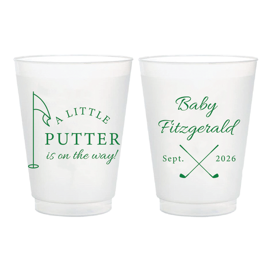A Little Putter Baby Shower Frosted Flex Cups