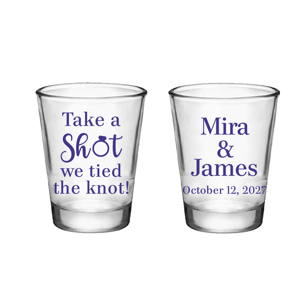 Take a Shot with Wedding Ring - double sided