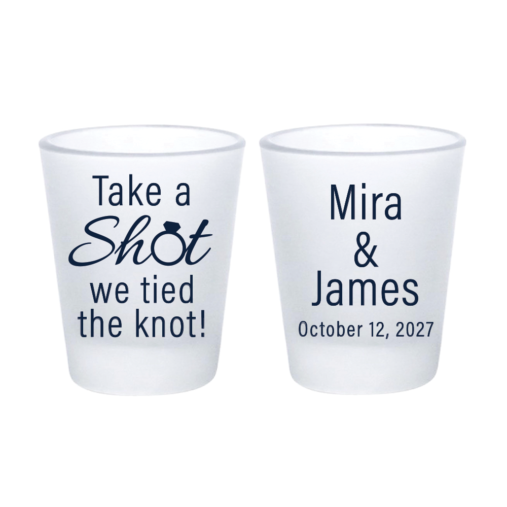 Take a Shot with Wedding Ring - double sided