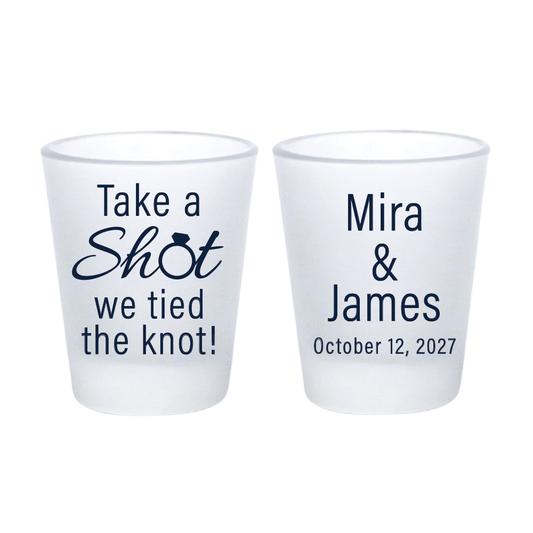 Take a Shot with Wedding Ring - double sided