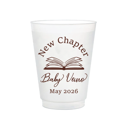 New Chapter Baby Shower Frosted Flex Cups