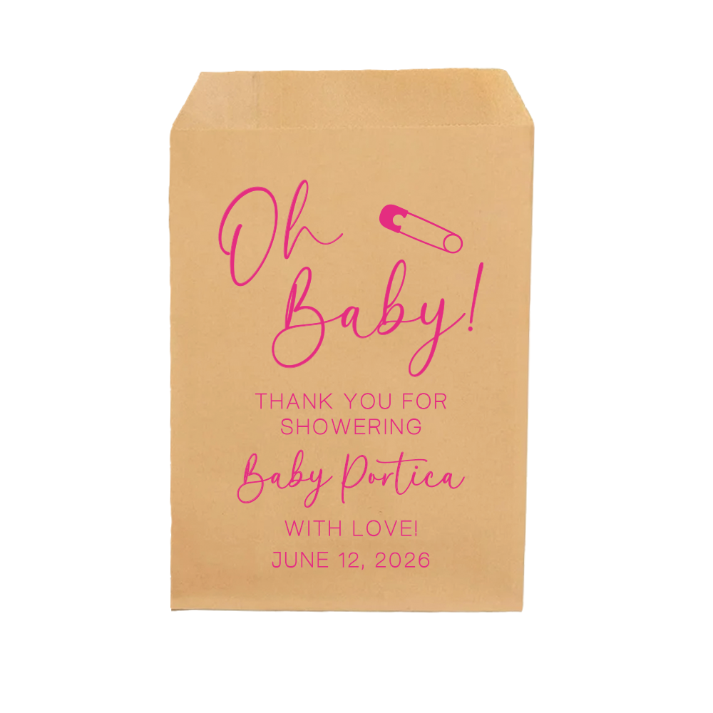 Oh Baby - Baby Shower Treat Bags