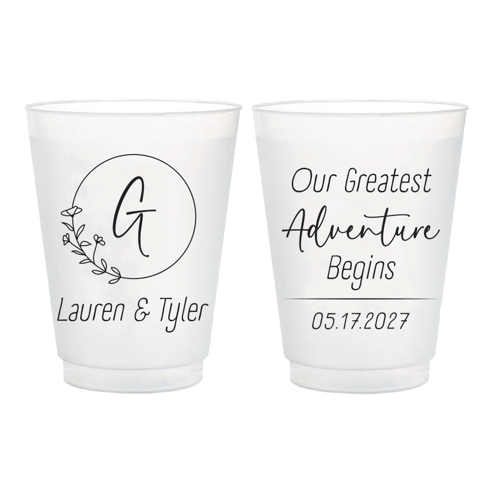 Tazas de boda esmeriladas: ¡el mejor día de todos! Diseño