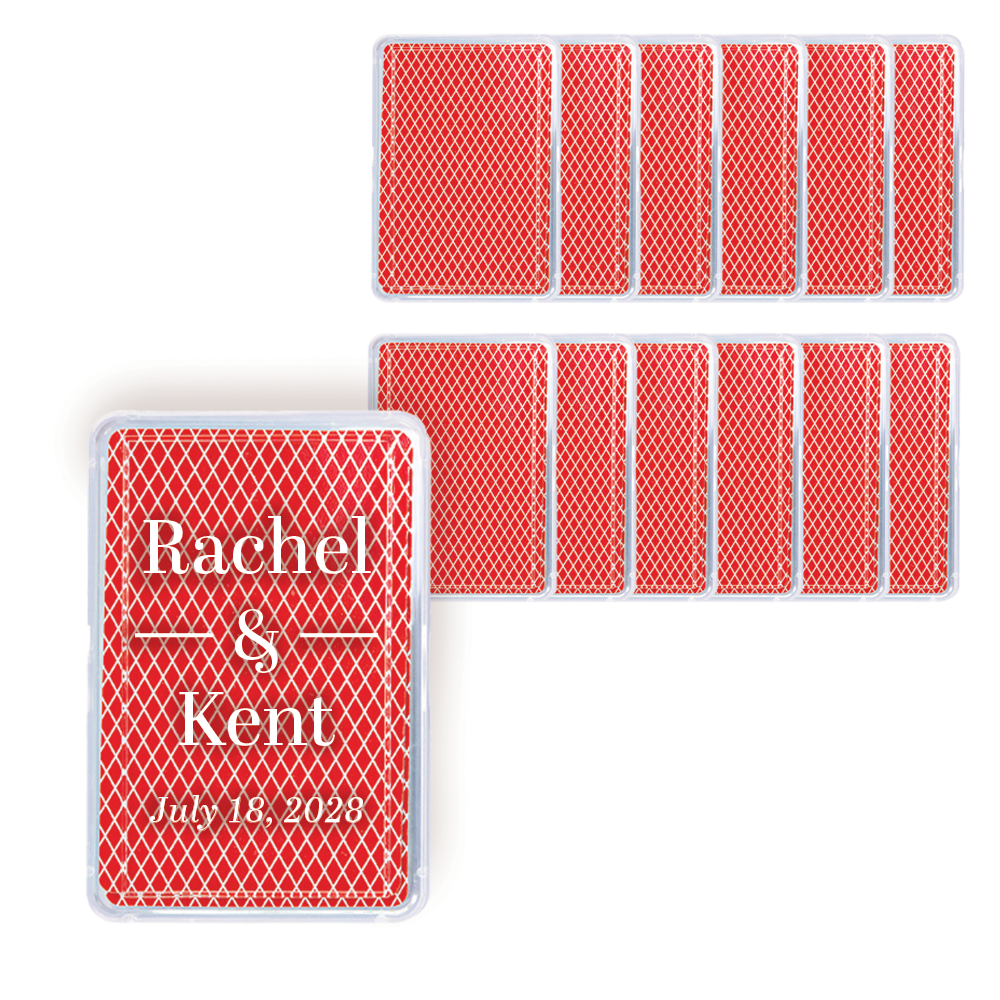 Custom Personalized Playing Card Case, Playing Cards Included