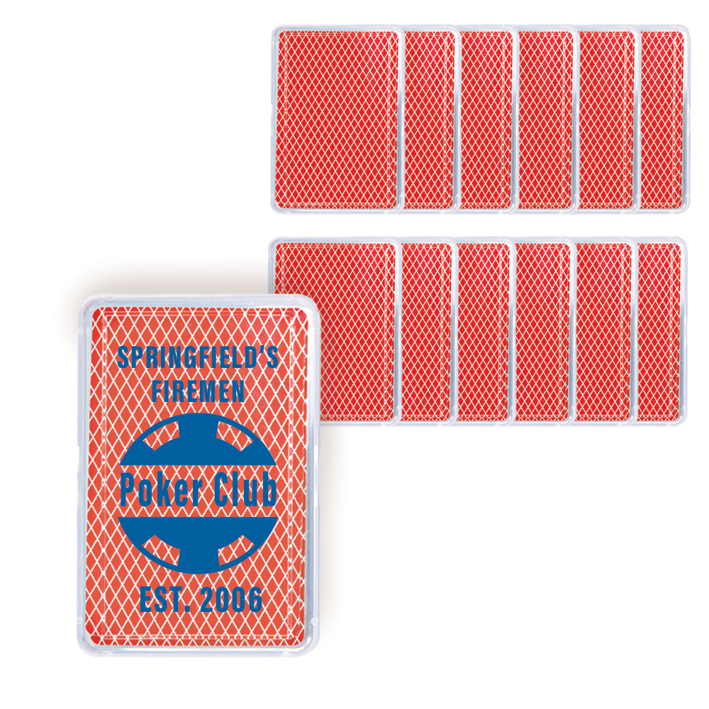 Poker Club Custom Personalized Playing Card Case, Playing Cards Included