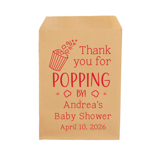 Thank You for Popping By - Baby Shower Treat Bags
