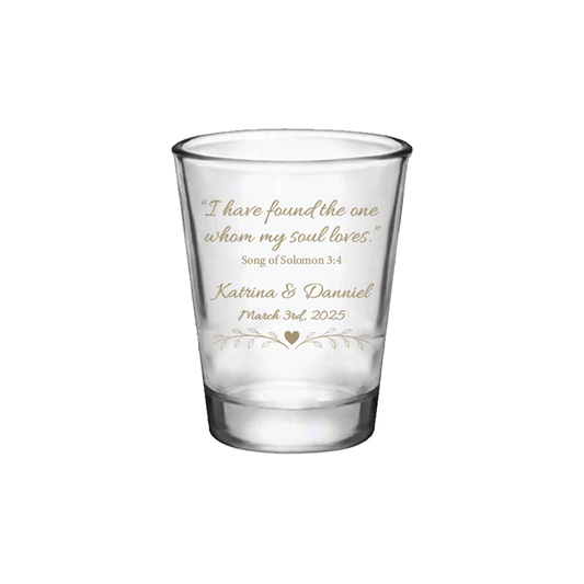 I have found the one Christian Wedding Shot Glasses