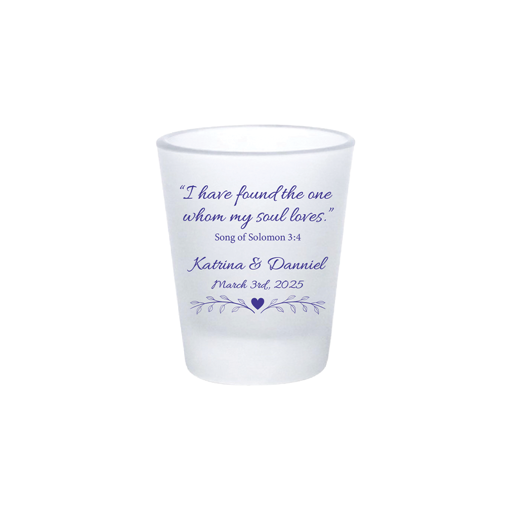 I have found the one Christian Wedding Shot Glasses