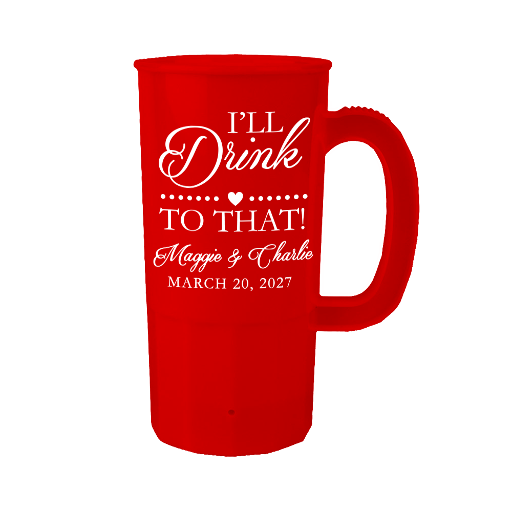 22oz I'll Drink to That! Wedding Steins
