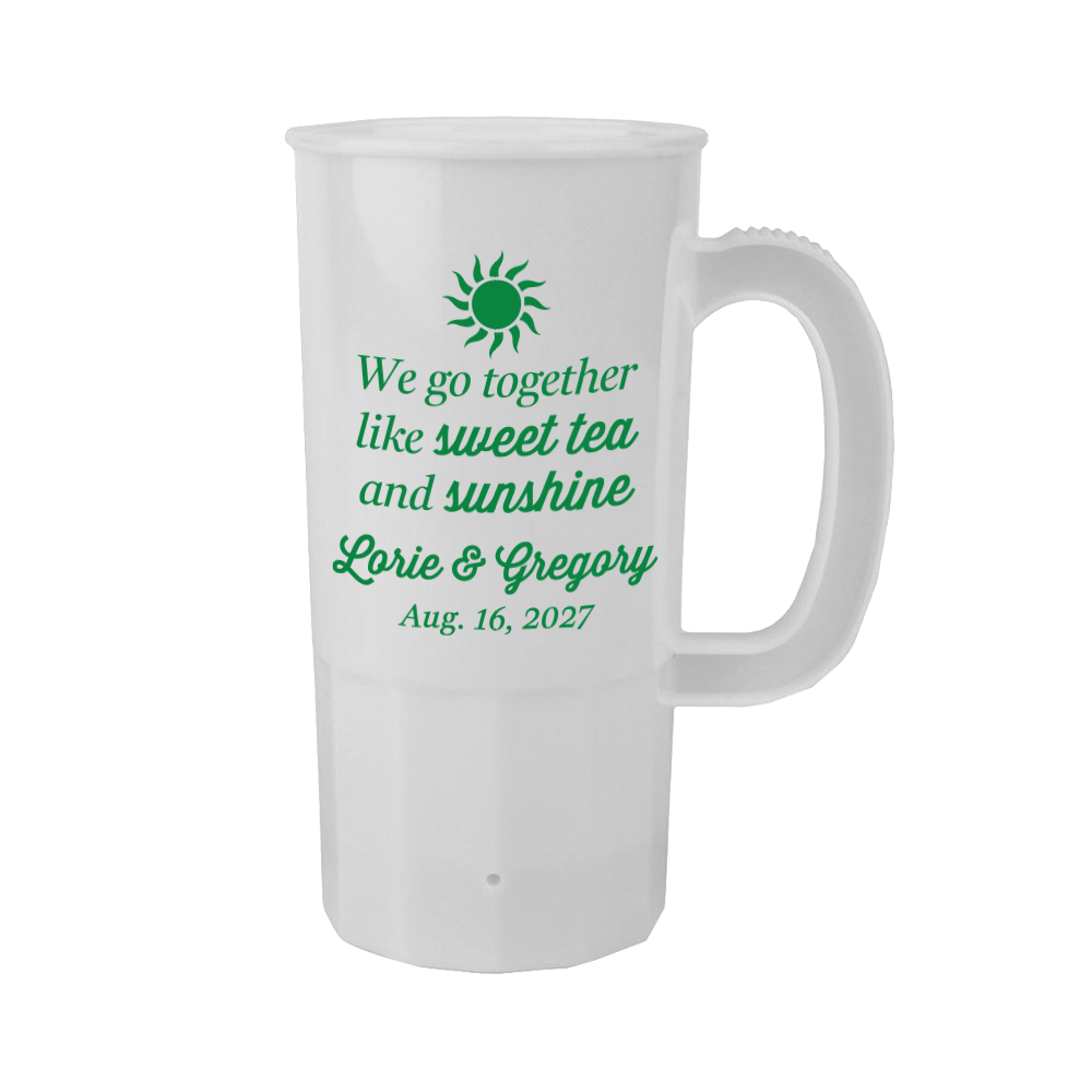 22oz Sweet Tea and Sunshine Wedding Steins