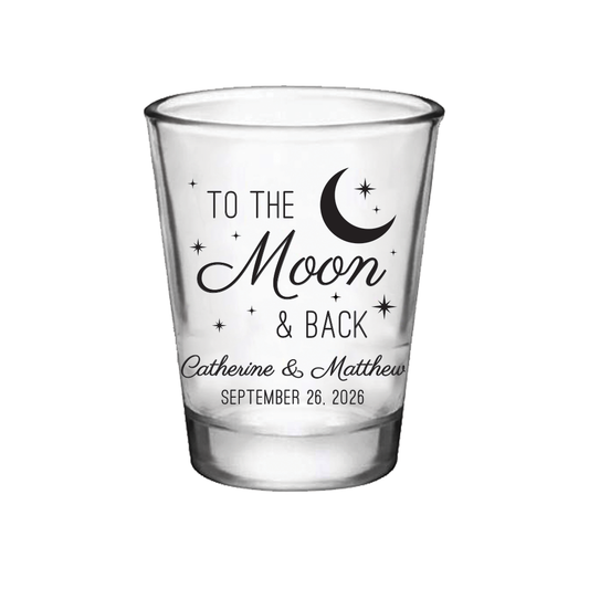To the Moon & Back Shot Glasses