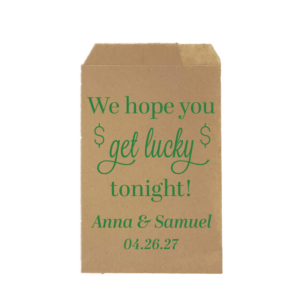 We Hope You Get Lucky Favor Bags