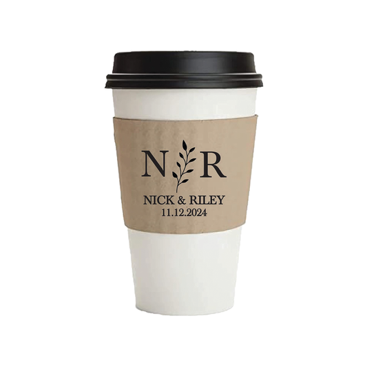 Fundas de café para bodas personalizadas