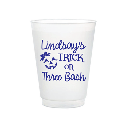 Trick or Three Birthday Frosted Flex Cups