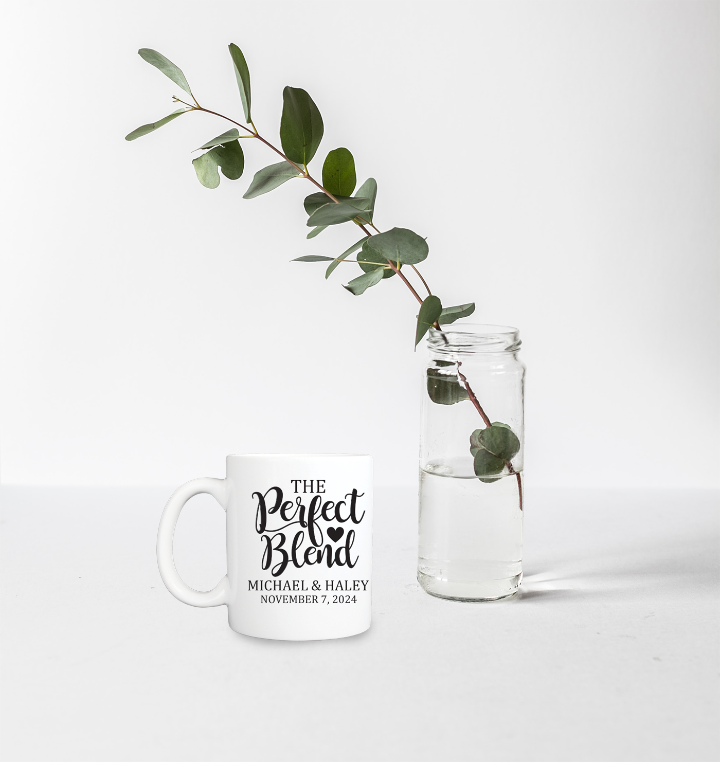 Perfect Blend wedding mugs