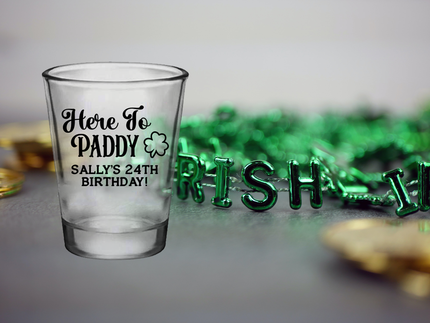 Here to Paddy Shot Glasses