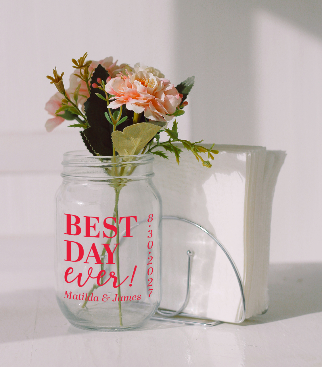 Best Day Ever PLASTIC Mason Jar