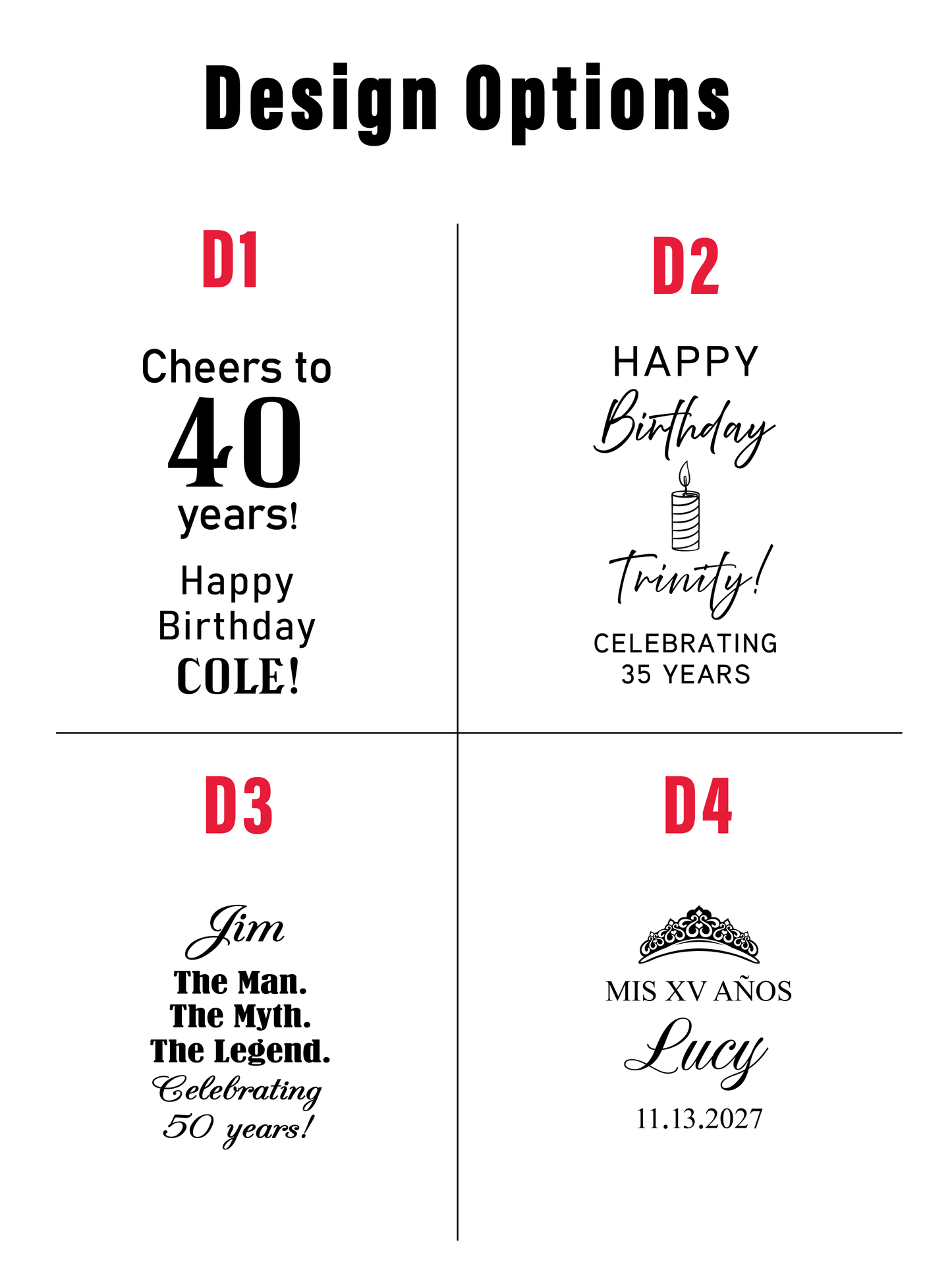 Birthday Custom Personalized Playing Card Case, Playing Cards Included