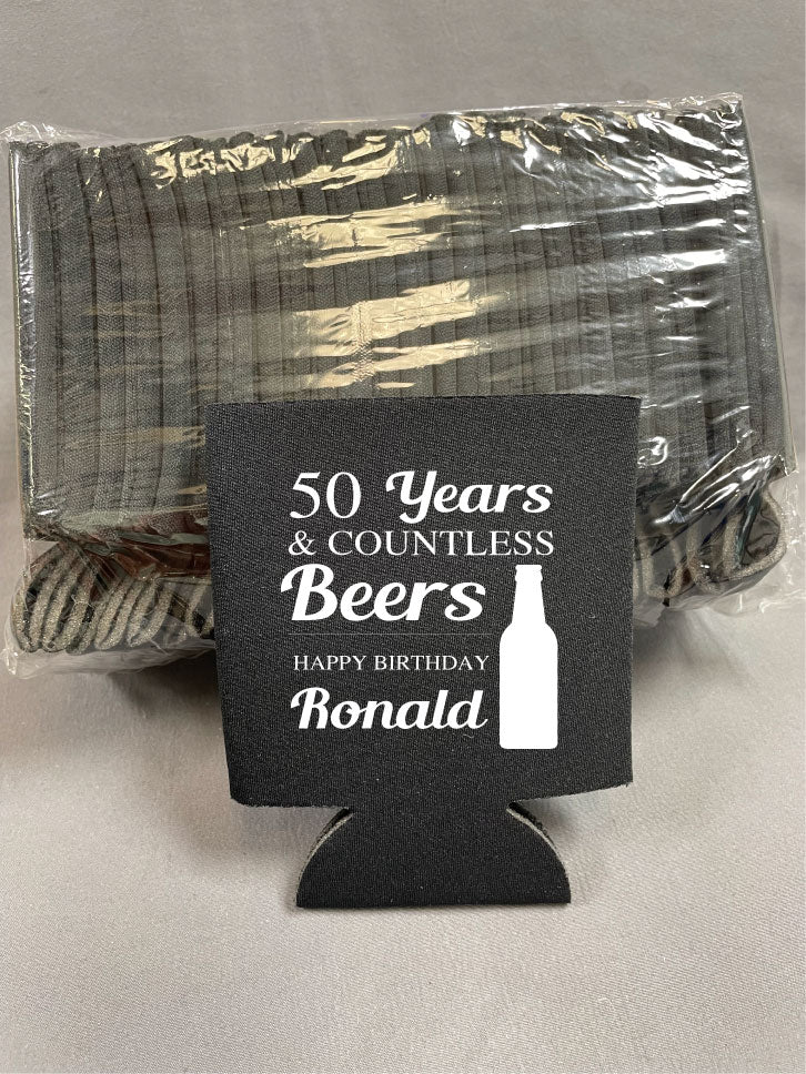 Custom FOAM Can Coolers