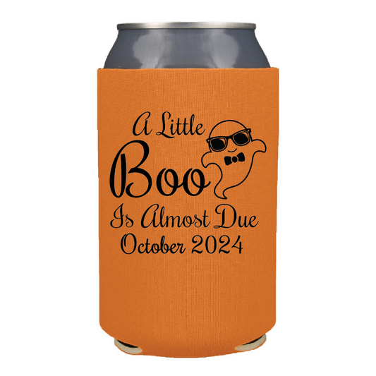 A Little Boo is Almost Due Can Coolers