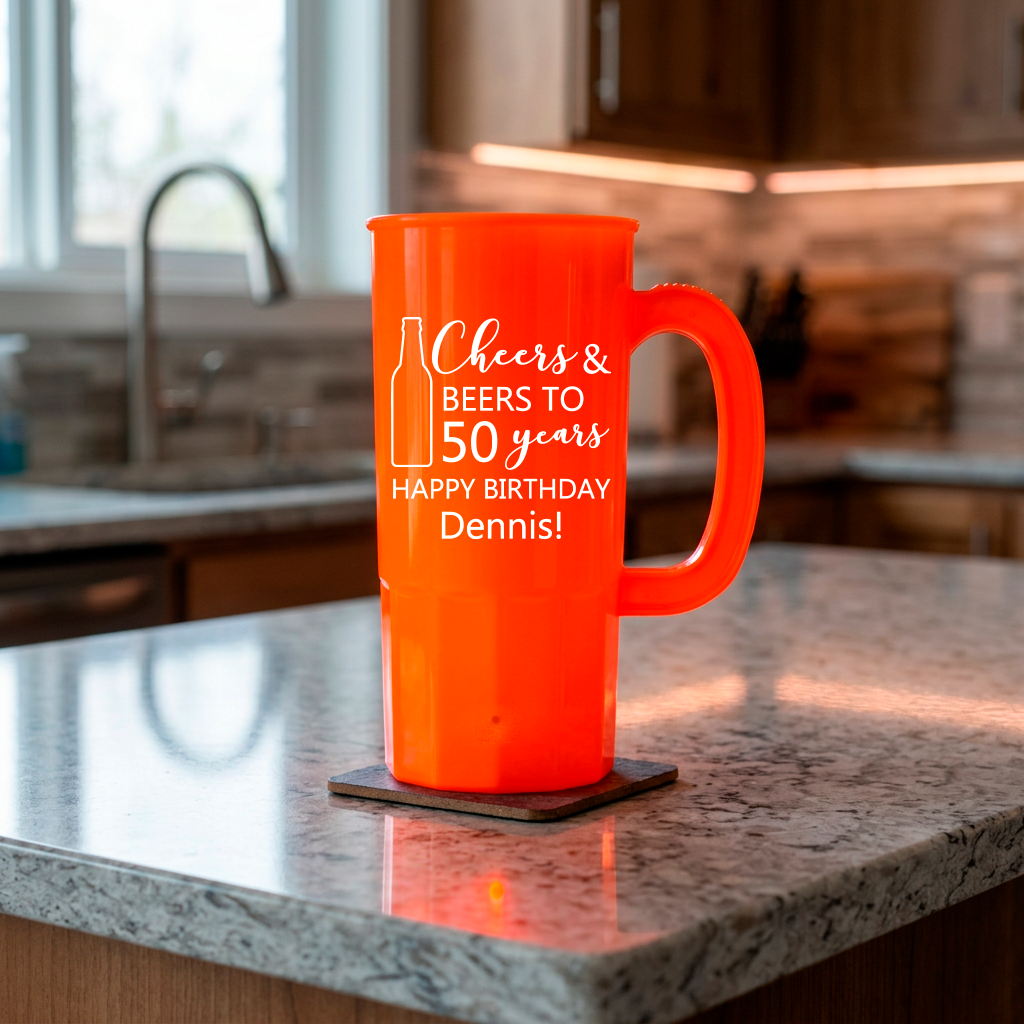 22oz Cheers & Beers Birthday Steins