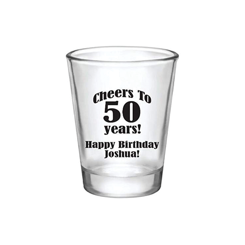 Cheers Birthday Shot Glasses