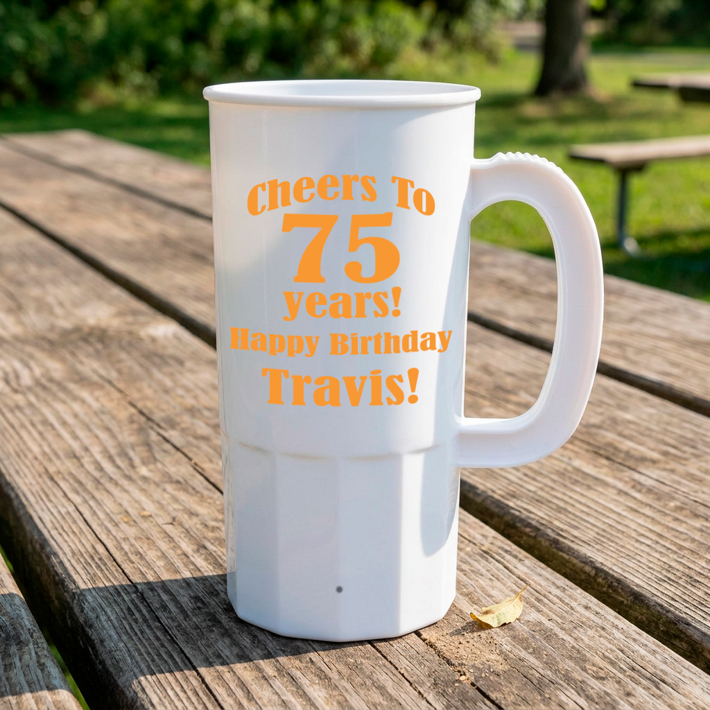22oz Cheers to XX Years Birthday Steins