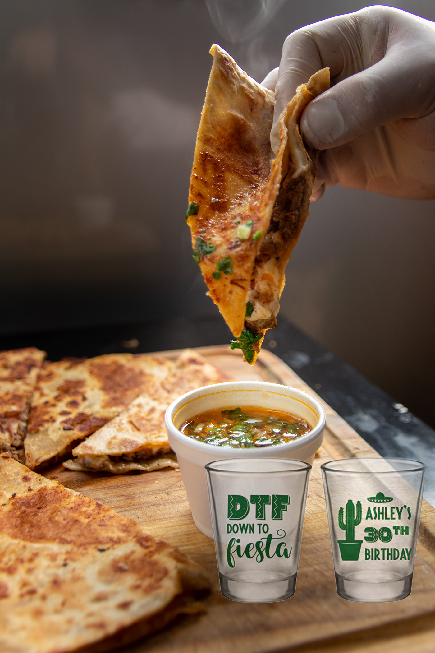DTF: Down To Fiesta Birthday Shot Glasses